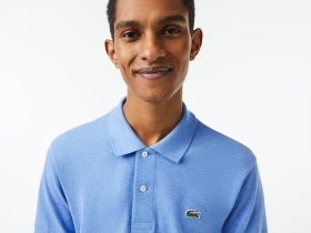 Мужское поло L.12.12 из меланжевой ткани