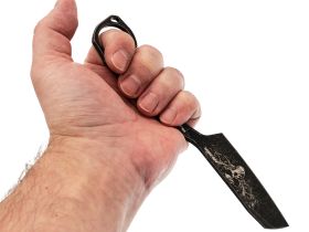 Скелетный нож Mr.Blade Abuser LE Ghost blackwash, сталь AUS-8