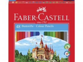 Набор карандашей цветных Faber-castell Eco "Замок" 48 цв + точилка в картоне