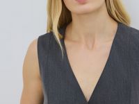 Жилет из поливискозы, Серый