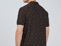 Поло с принтом, Коричневый