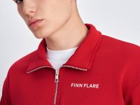 Толстовка на молнии с воротником-стойкой