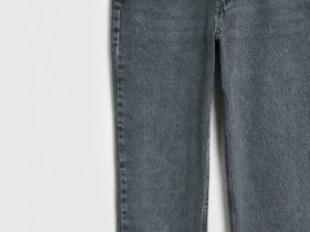 Джинсы Mom с высокой посадкой, Серый