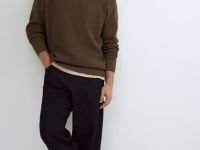 Текстурный джемпер, Коричневый