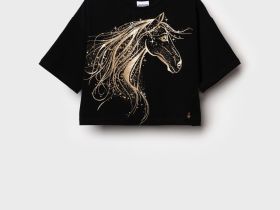 Фуфайка трикотажная для девочек (футболка)