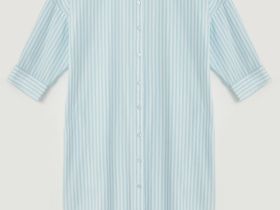 Платье-рубашка в полоску