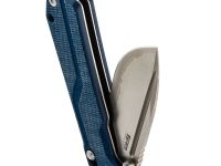 Складной нож SRM Rubik 7228B-ME2, сталь 140Cr, рукоять микарта, синий