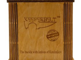 Ремень-нож Череп Keeperbelt, латунь