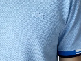 Мужская хлопковая футболка Lacoste с принтом