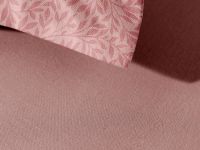 Комплект наволочек Латери (листья) с ушками, коричневый