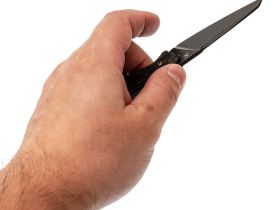 Туристический нож Kansept Parr blackwash сталь S35VN, рукоять Shred Carbon Fiber