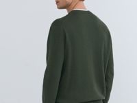 Джемпер с имитацией футболки, Зеленый