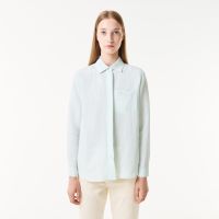 Женская лёгкая рубашка Lacoste из льна