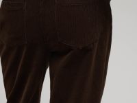 Брюки прямого кроя из вельвета