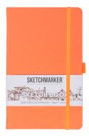 Блокнот для зарисовок Sketchmarker 13*21 cм 80 л 140 г, обложка Неоновый коралл