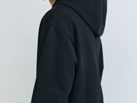 Толстовка на молнии с капюшоном, Черный