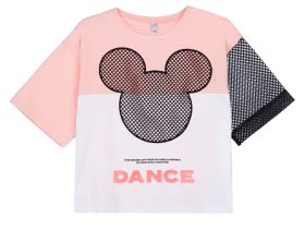 Фуфайка трикотажная для девочек (футболка)