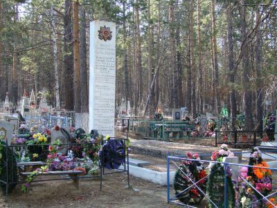 Братская могила майора, профессора Кара-Мурзы Г.С., военного журналиста Бесова Г.М. и др.