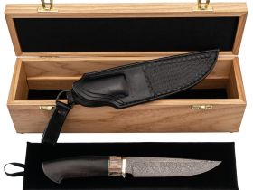 Шкатулка для ножа с двойным дном, ясень, бесцветное масло