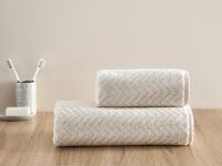 Полотенце махровое Zigzag, крем-брюле