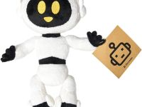 Мягкая игрушка «Робот Пинг» чёрно-белая