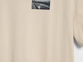 Футболка с принтом, Бежевый
