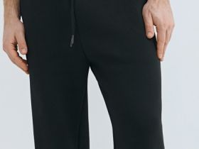 Базовые джоггеры с начёсом, Черный