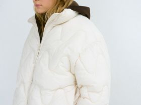 Пуховик для девочек, Белый