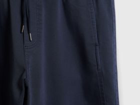 Джоггеры из эластичной ткани, Голубой