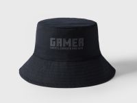 Чёрная панама с объёмным принтом Глория Джинс
