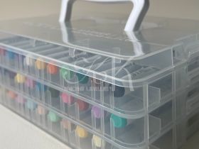 Набор маркеров акриловые Languo, 36 цветов, пластиковый бокс