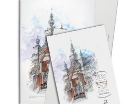 Папка для акварели Veroneze Малевичъ А3 15 л 300 г, 70% хлопок, Fin