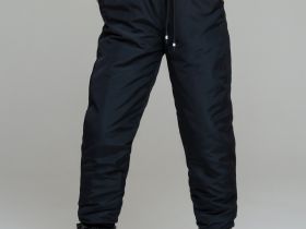 Брюки текстильные с полиуретановым покрытием для девочек