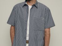 Рубашка с коротким рукавом свободного силуэта