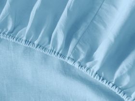 Простыня на резинке Cloudless blue