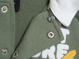 Бомбер с капюшоном для мальчиков, Зеленый