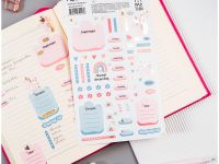 Наклейки бумажные для ежедневников MESHU "Unicorn dreams", европодвес