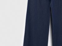 Тонкие прямые джинсы с эластичным поясом, Синий