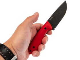 Туристический нож N.C. Custom Crony, сталь AUS-10 BSW, рукоять Red G10, kydex red