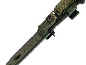 Тактический нож Kizlyar Supreme Combat SW, сталь AUS-8, рукоять кратон, оливковый