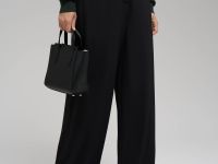 Брюки-палаццо с эластичным поясом