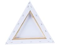 Холст на подрамнике грунтованный "Сонет" треугольный, стороны 30 см, 280 г, 100% хлопок, среднее зер