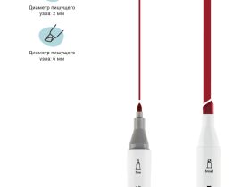 Набор маркеров для скетчинга MESHU 6 цв, розовые цвета