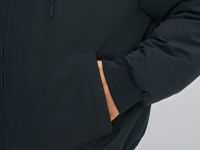 Утеплённая куртка с капюшоном, Черный