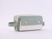 Пенал для карандашей Languo 220х115х70 мм, зеленый, полиэстер