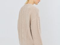 Джемпер с косами, Бежевый
