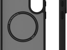 Клип-кейс VLP LITE Bloomс MagSafe для Samsung Galaxy S26+ Чёрный
