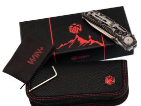 Складной нож Dr.Tech W3610MG, сталь 14C28N, рукоять микарта, Pattern Gray