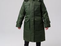 Пальто текстильное с полиуретановым покрытием для девочек