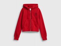 Укороченная толстовка для девочек, Красный